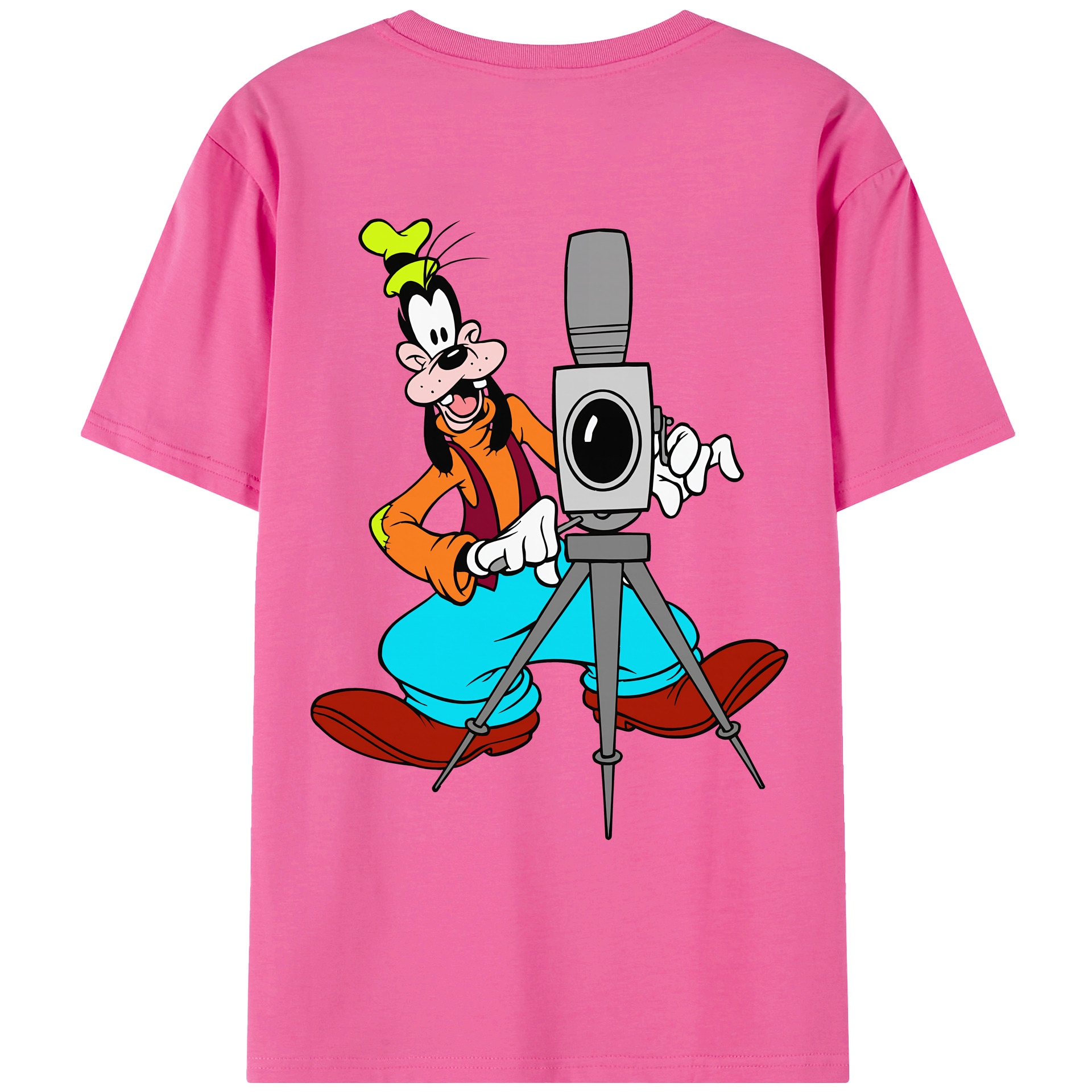（画像用） ミッキーマウス Mickey Mouse レディース半袖Tシャツ(バックプリント)